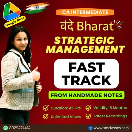 CA Inter SM Vande Bharat Fast Track Batch By Sonali Ma'am
