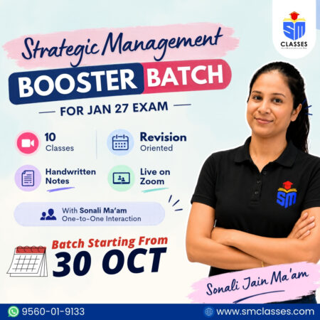 CA Inter SM Booster Batch By Sonali Jain Ma'am